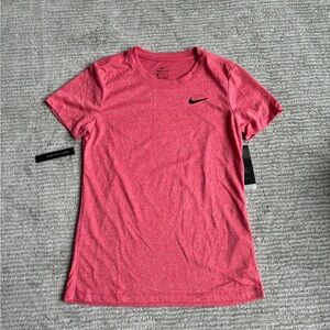 NWT Nike Women's Heathered Pink Short Sleeve Tee